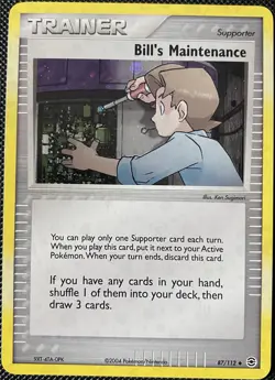 Bill's Maintenance 87/112 Firered & Leafgreen Holo - Pokemon Card - Image 1