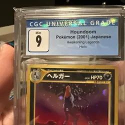 CGC 9 MINT Houndoom 2001 Neo Revelation 8/64 Holo Pokemon Card OG BLUE LABEL - Image 2