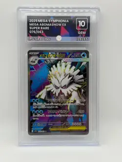 Mega Abomasnow EX 076/063 SR Pokemon Card TCG Mega Symphonia PG Graded Gem 10 - Image 1