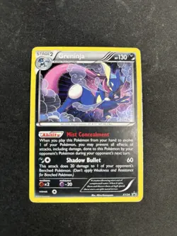 Pokemon TCG Greninja XY Black Star Promo Holo Card XY24 - Image 2