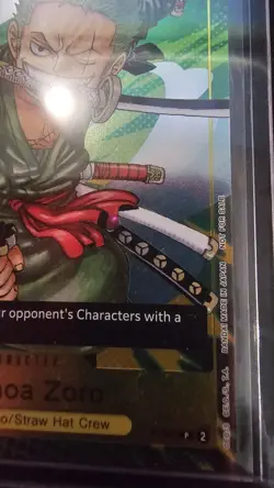 Bandai Roronoa Zoro P-042 One Piece Promotion Cards Promo 5000 Power ENG Foil - Image 2