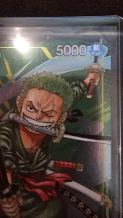 Bandai Roronoa Zoro P-042 One Piece Promotion Cards Promo 5000 Power ENG Foil - Image 3