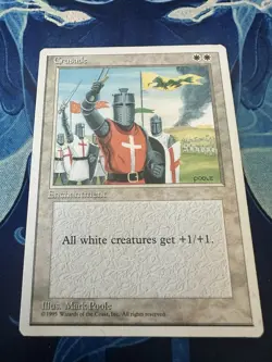 Cru Sade Fourth Edition Moderately Played MP+ Magic The Gathering FREE SHIPPING! - Image 2