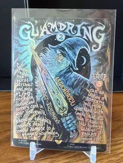MTG Glamdring FOIL Borderless Poster #0747 LoTR Tales of Middle-earth - Image 1
