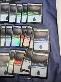 30x Magic The Gathering Island #002/005 Promo Foil Land MTG Mark Poole - Image 2