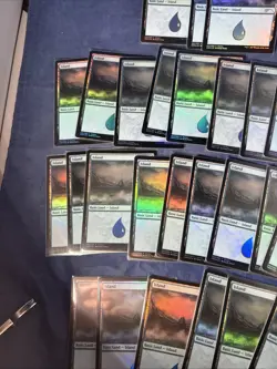 30x Magic The Gathering Island #002/005 Promo Foil Land MTG Mark Poole - Image 3