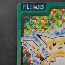 [NM-] Pikachu Pokemon Card Japanese No.025 Pocket Monsters Carddass Holo 1997 - Image 2