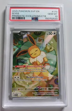 Pokemon TCG Eevee Prismatic Evolutions Promo SVP 173 PSA 10 - Image 1