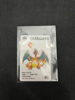 Charizard 1998 KFC Pokemon Card Game Promo #06 Mini Card Vintage - Image 5