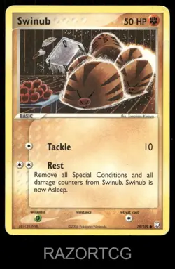 SWINUB 79/109 C TEAM ROCKET RETURNS POKEMON MP - Image 1