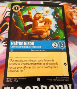 LORCANA TRADING CARD GAME TCG DISNEY CHAPITRE 2 CARTE MAITRE HIBOU 156/204 FR NM - Image 1