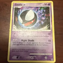 Gastly Arceus 36/99 Regular Uncommon - Heavy Played Pokemon Card HP - Image 1