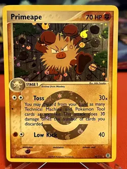 Primeape 28/112 Rare FireRed & LeafGreen Pokemon Reverse Holo Lightly Played - Image 1