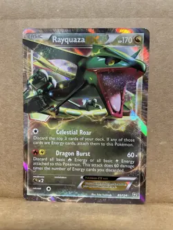 Pokemon Rayquaza EX 85/124 Dragons Exalted Ultra Rare Holo HP170 Basic Card - Image 1