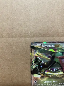 Pokemon Rayquaza EX 85/124 Dragons Exalted Ultra Rare Holo HP170 Basic Card - Image 2