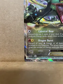 Pokemon Rayquaza EX 85/124 Dragons Exalted Ultra Rare Holo HP170 Basic Card - Image 4