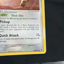 Pokemon EX Fire Red & Leaf Green Raticate 48/112 – Reverse Holo Vintage 2004 - Image 4
