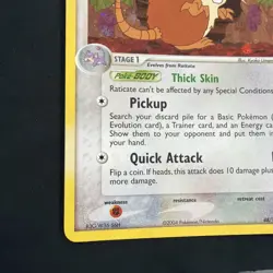 Pokemon EX Fire Red & Leaf Green Raticate 48/112 – Reverse Holo Vintage 2004 - Image 5