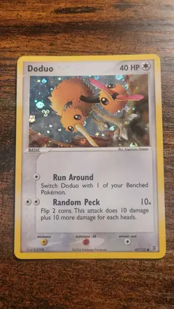 Pokemon TCG Doduo EX FireRed & LeafGreen 62/112 Holo LP - Image 1