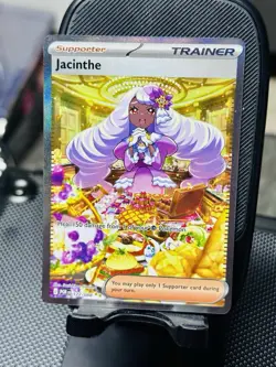 Rare Pokemon Jacinthe POR 122/088 Trainer-Supporter Full Art Holo 🍬 🧁 💜 - Image 1