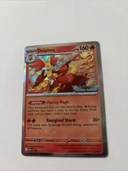 Delphox MEP 074 - Prerelease Stamped Promo - Pokemon TCG: Chaos Rising - NM - Image 1