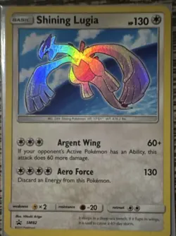 Pokemon TCG Shining Lugia SM82 Shining Legends Promo Holo Basic English 2017 - Image 1