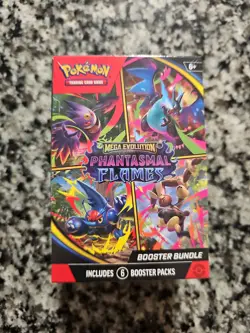Pokemon TCG Mega Evolution Phantasmal Flames Booster Bundle Sealed - Image 2