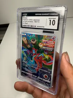 Pokemon CGC 10 Japanese Deoxys 185/172 AR S12a VSTAR Universe Gem Mint - Image 1