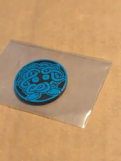 Pokemon Dark Blue Tangela Mini Coin From 151 Chinese - Image 1