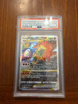 2022 Pokemon SWSH BSP Ultra Premium Collection #262 FA/Charizard VSTAR PSA 9 - Image 1