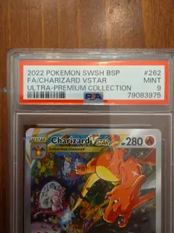 2022 Pokemon SWSH BSP Ultra Premium Collection #262 FA/Charizard VSTAR PSA 9 - Image 2