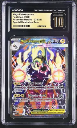 Pokemon Mega Eelektross ex Ascended Heroes 278/217 SIR Holo CGC 10 ENG 2026 - Image 1