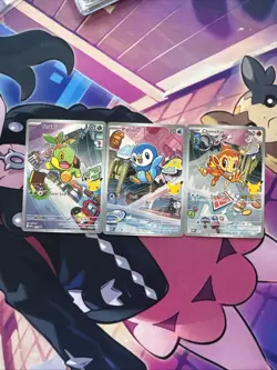 Pokemon TCG First Partner Illustration Collection Series 1 Gen 4 Sinnoh Starters - Image 1