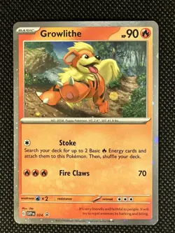 Pokemon Scarlet & Violet Growlithe SVPen 024 BLACK STAR PROMO SVP 24 - Image 1