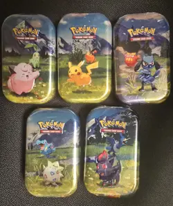 Pokemon Ascended Heroes Mini Tin Collection – Set of 5 (Sealed) - Image 1