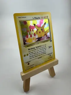 2000 Pokemon TCG Birthday Pikachu Holo Promo #24 WOTC Swirl Rare - Image 2