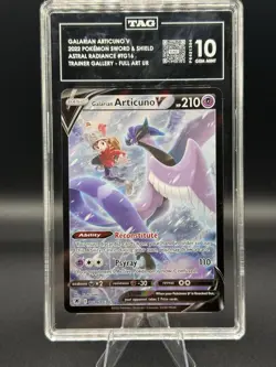 2022 POKEMON SWORD & SHIELD GALARIAN ARTICUNO V #TG16 ASTRAL RADIANCE TAG 10 - Image 1