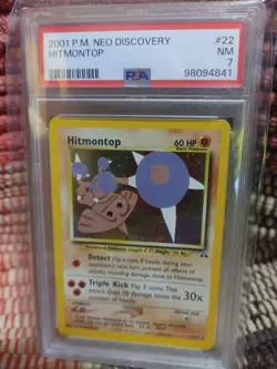 2001 Japanese Pokemon Hitmontop Psa 7 - Image 1