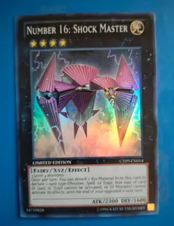 Near Mint Yugioh Number 16: Shock Master CT09-EN014 Super Rare Limited Edition - Image 1