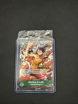 Monkey.D.Luffy P-135 Winner Stamp OP16 Pre-Release Event Promo Card Sealed - Image 3