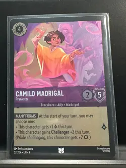 Disney Lorcana Fabled - Cold Foil: Camilo Madrigal, Prankster - 52/204 - Image 1