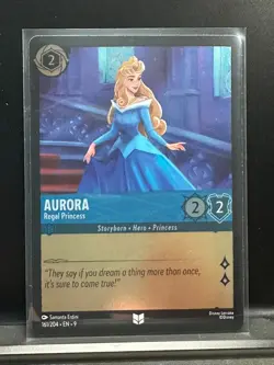 Disney Lorcana Fabled - Cold Foil: Aurora, Regal Princess - 161/204 - Image 1