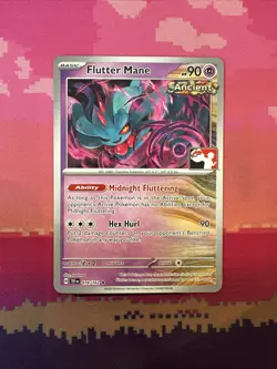 Pokemon Card Flutter Mane Prize Pack Rare 078/162 Near Mint - Image 1