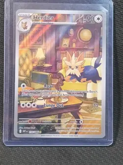 Pokemon TCG Herdier White Flare Illustration Rare Card 155/086 - Image 1
