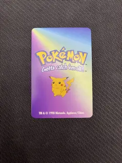 1998 POKEMON PIKACHU CARD KFC MINI NINTENDO #1 - Image 2