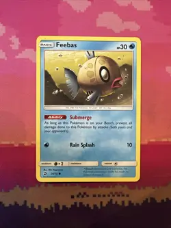 Pokemon Card Feebas Dragon Majesty Common 28/70 Near Mint - Image 1