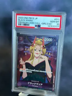 2023 One Piece JP Black Maria Premium Card Coll Girls Ed ST04-011 PSA 10 Gem Min - Image 1