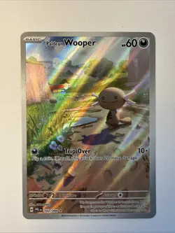 Paldean Wooper 102/094 Illustration Rare 2025 Pokemon Phantasmal Flames Card NM - Image 1