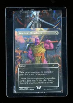 Magic the Gathering Thanos Swords to Plowshares PSA Magazine Promo Card Sealed - Image 1