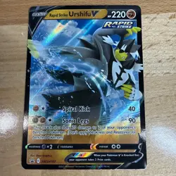 Rapid Strike Urshifu V SWSH107 SWSH: Sword & Shield Promo Cards Holo - Image 1